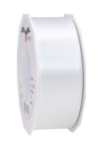 0,20€/m Satinband weiß 40 mm x 25 m 